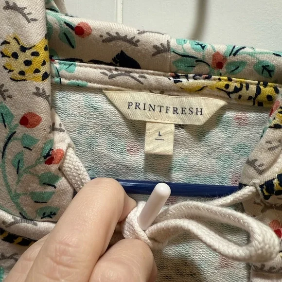 Printfresh Leopard Print Terry Hoodie - Picture 2 of 2